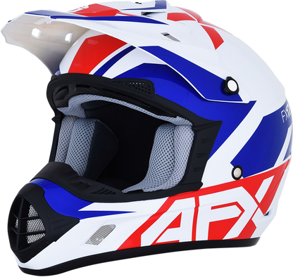 AFX FX-17 Helmet - Aced - Red/White/Blue - XL 0110-6482