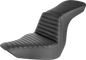 SADDLEMEN Step-Up Seat - Front Tuck-n-Roll - Black 818-29-191