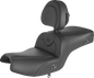 SADDLEMEN Seat - RoadSofa - with Backrest - Black w/ Black Stitching - Heated - Challenger '20-'22 I20-06-187BRHCT