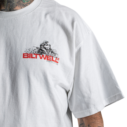 BILTWELL Spare Parts T-Shirt - White - Medium 8101-054-003
