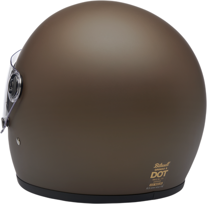 BILTWELL Gringo S Helmet - Flat Chocolate - XS 1003-252-101