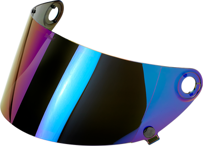 BILTWELL Gringo S Gen 2 Shield - Flat - Rainbow Mirror 1111-223