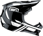 100% Trajecta Helmet - Fidlock - Black/White - XL 80003-00008
