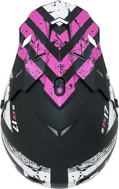 AFX FX-17 Helmet - Attack - Matte Black/Fuchsia - XS 0110-7166