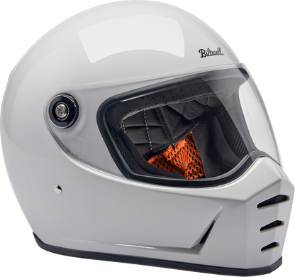 BILTWELL Lane Splitter Helmet - Gloss White - Medium 1004-104-503