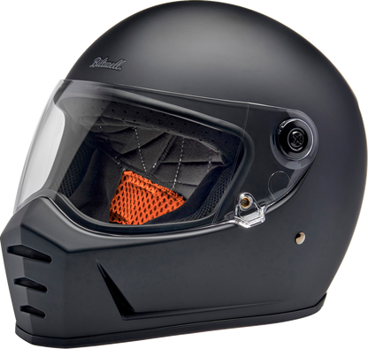 BILTWELL Lane Splitter Helmet - Flat Black - Small 1004-201-502