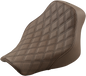 SADDLEMEN Renegade Solo Seat - Lattice Stitched - Brown - FLST 818-33-002BLS