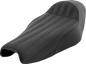 SADDLEMEN Knuckle Solo Seat - Ribbed - Black 807-11-0023