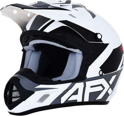 AFX FX-17 Helmet - Aced - Matte White/White - XL 0110-6497
