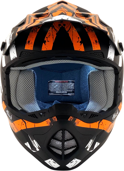 AFX FX-17 Helmet - Attack - Matte Black/Orange - Medium 0110-7156