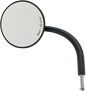 BILTWELL Mirror - Round - Black 6503-400-131
