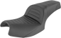 SADDLEMEN Slim Roll & Pleat Seat - Black - Indian I20-06-161