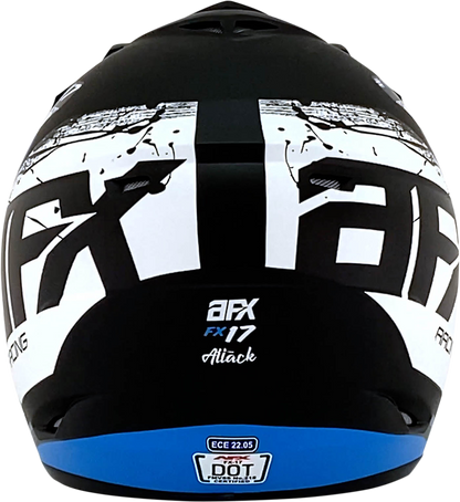 AFX FX-17 Helmet - Attack - Matte Blue/Black - XS 0110-7160