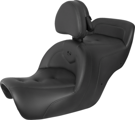 SADDLEMEN Seat - Roadsofa - With Backrest - Pillow Top - Black H88-07-181BR