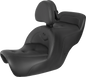 SADDLEMEN Seat - Roadsofa - With Backrest - Pillow Top - Black H88-07-181BR