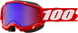 100% Accuri 2 Snow Goggles - Red - Red/Blue Mirror 50022-00005