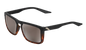 100% Renshaw Sunglasses - Soft Tact Black/Havana Fade - HiPER Silver Mirror 60021-00004