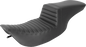 SADDLEMEN Step-Up Seat - Front Tuck-n-Roll - Black - FLH 897-06-191