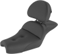 SADDLEMEN Seat - Explorer - With Backrest - Pillow Top - Black 807-11-030RS