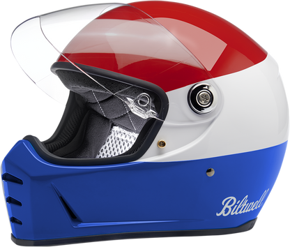 BILTWELL Lane Splitter Helmet - Gloss Podium Red/White/Blue - XS 1004-549-101