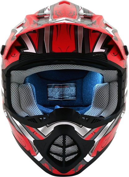 AFX FX-17 Helmet - Butterfly - Matte Ferrari Red - Medium 0110-7118