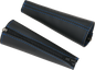 SHOW CHROME Seat Belt Covers - Black w/ Blue Stitching H44-5BLUE