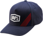 100% Cornerstone Snapback Hat - Steel 20070-245-01
