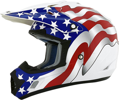 AFX FX-17 Helmet - Flag - White - 2XL 0110-2379