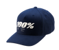 100% Staunch Snapback Hat - Navy 20072-015-01