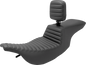 SADDLEMEN Tour Step Up Seat - Rider Backrest - Tuck-n-Roll - FL '97-'07 897-07-191BR