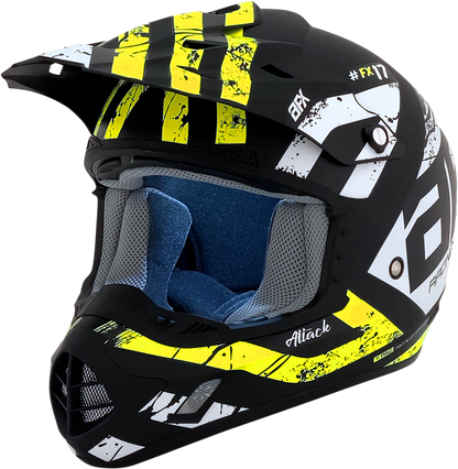 AFX FX-17 Helmet - Attack - Matte Black/Hi-Vis Yellow - 2XL 0110-7177