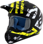 AFX FX-17 Helmet - Attack - Matte Black/Hi-Vis Yellow - Small 0110-7173