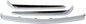 SHOW CHROME Trunk Molding Insert - Chrome 52-611