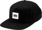 100% Lincoln Snapback Hat - Black - One Size 20088-001-01