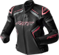 RST Womens S1 D3o Leather Jacket Blk/Flo Pink Xl 556-3626116