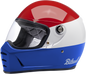 BILTWELL Lane Splitter Helmet - Gloss Podium Red/White/Blue - Large 1004-549-104