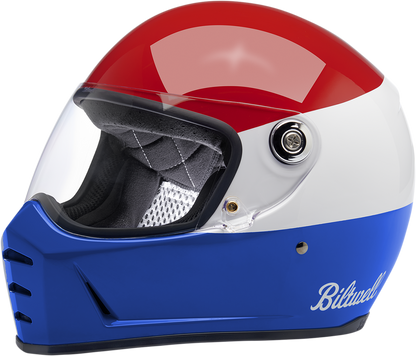BILTWELL Lane Splitter Helmet - Gloss Podium Red/White/Blue - Medium 1004-549-103