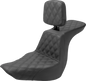SADDLEMEN Tour Step Up Seat - Rider Backrest - Full Latice Stitch - FLSB/FXLR '18-'22 818-29-195BR