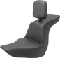 SADDLEMEN Tour Step Up Seat - Rider Backrest - Plain - FLSB/FXLR '18-'22 818-29-194BR