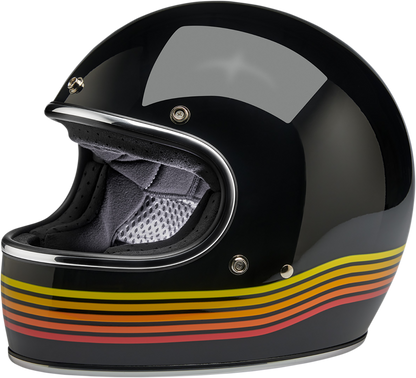 BILTWELL Gringo Helmet - Gloss Black Spectrum - XS 1002-536-101