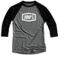 100% Tech Icon 3/4 Sleeve T-Shirt - Black - XL 20012-00003