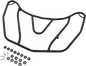 SHOW CHROME Tour Rack - Black 52-936BK