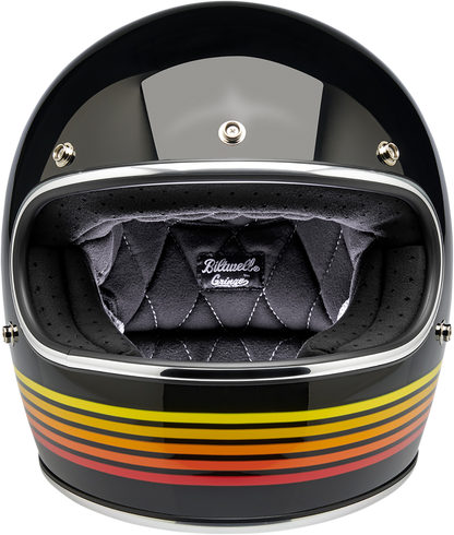 BILTWELL Gringo Helmet - Gloss Black Spectrum - Medium 1002-536-103