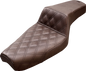 SADDLEMEN Step-Up Seat - Front Lattice Stitch - Brown - XL 879-03-172BR