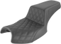 SADDLEMEN Step Up Seat - Front Lattice/Rear Smooth - Black - Challenger I20-06-172