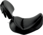 SADDLEMEN Heels Down Solo Seat - With Backrest - Plain - Black - FLSTC 806-15-0041