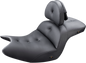 SADDLEMEN Seat - Roadsofa - With Backrest - Pillow Top - Black - Heated H18-07-181BRHCT