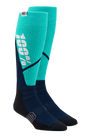 100% Torque Comfort Moto Socks - Steel/Navy - Large/XL 20053-00004