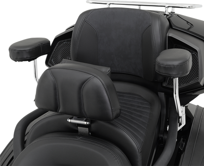 SHOW CHROME Deluxe Armrest - Passenger - Black - Can-Am F3 41-309