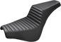 SADDLEMEN Step-Up Seat - Front Tuck-n-Roll - Black 818-30-171